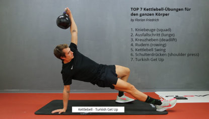 Top 7 Kettlebell Übungen für dein Training - turkish get up